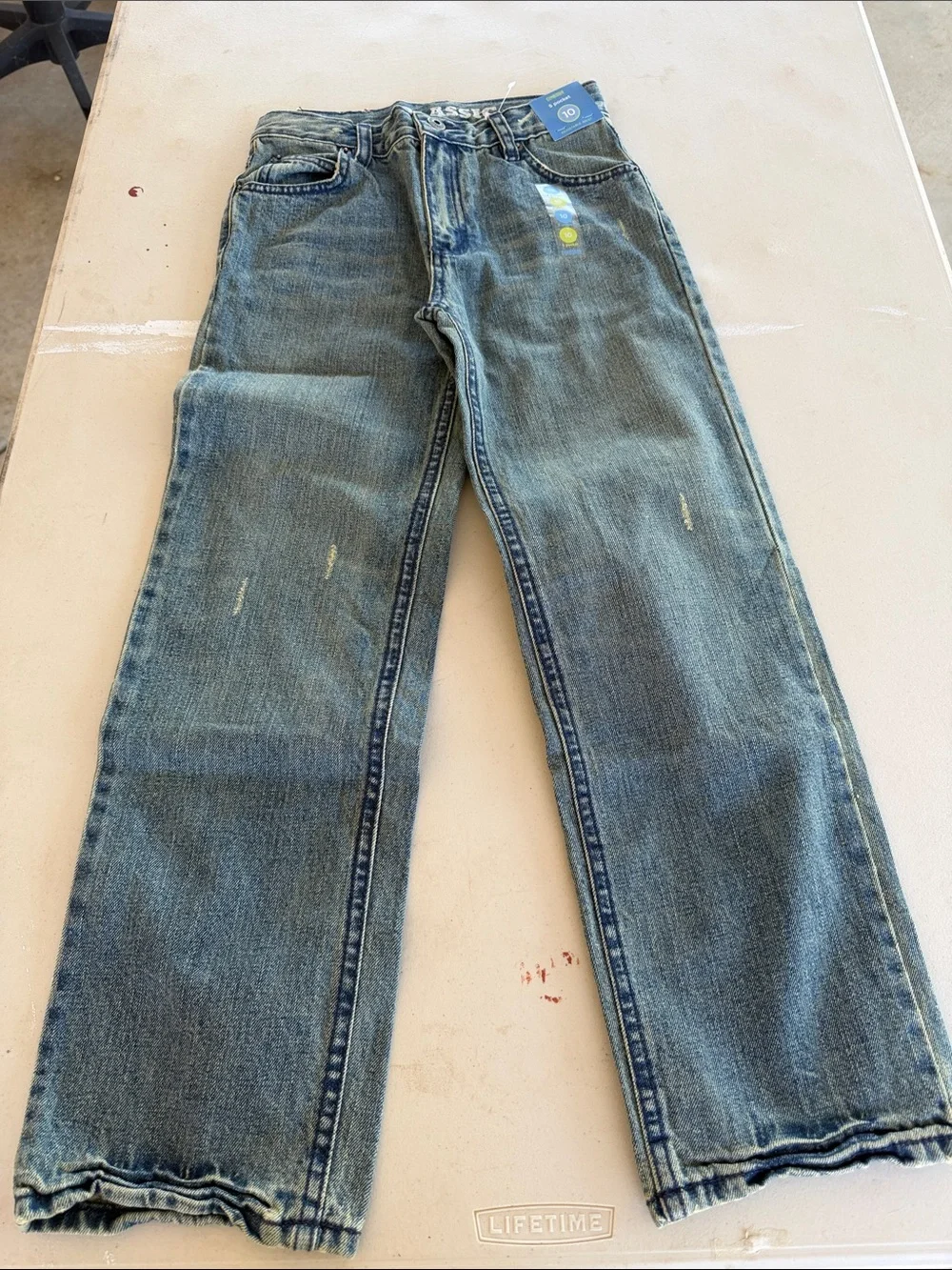 NWT Gymboree Light Blue Denim Bootcut Jeans With Adjustable Waist